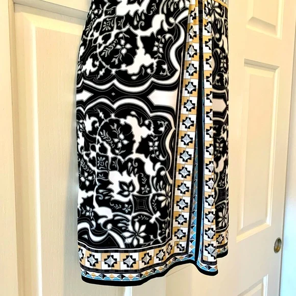 Hale Bob cute geometric upscale bohemian print stretch dress , size small - Picture 5 of 8